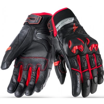 Δερμάτινα γάντια μηχανής 70 DEGREES WINTER NAKED BLACK/RED