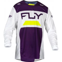 Μπλούζα μηχανής motocross FLY RACING Kinetic Reload- Deep Purple/White/Hi-Vis Μπλούζα μηχανής motocross FLY RACING Kinetic Reload- Deep Purple/White/Hi-Vis