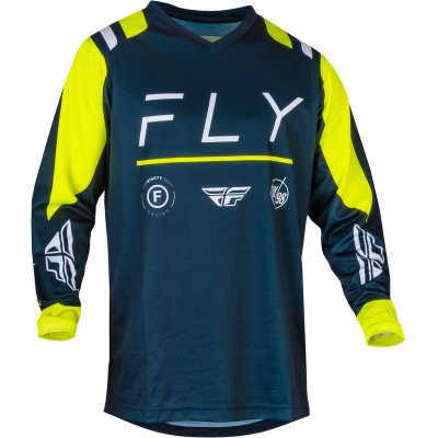 Μπλούζα motocross FLY RACING F-16 Riding -Navy/Hi-Vis/White