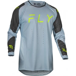 Μπλούζα μηχανής motocross FLY RACING Evolution DST - Ice Grey/Charcoal/Neon Green