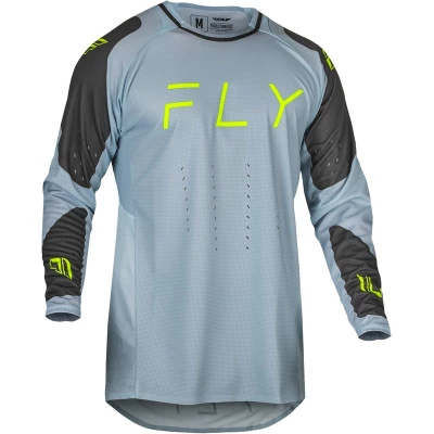 Μπλούζα motocross FLY RACING Evolution DST - Ice Grey/Charcoal/Neon Green