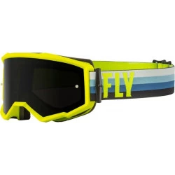 Μάσκα μηχανής motocross FLY RACING Zone Hi-Vis/Teal - Dark Smoke Lens