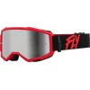 Μάσκα μηχανής motocross FLY RACING Zone Black/Red W/ Silver Mirror/Smoke Lens