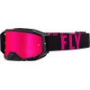 Μάσκα μηχανής motocross FLY RACING Zone Pro Black/Pink - Pink Mirror/Smoke Lens