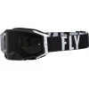 Μάσκα μηχανής motocross FLY RACING Zone Pro Black/White W/Dark Smoke Lens W/Post
