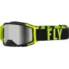 Μάσκα μηχανής motocross FLY RACING Zone Pro Black/Hi-Vis - Silver Mirror/Smoke Lens