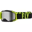 Μάσκα μηχανής motocross FLY RACING Zone Pro Black/Hi-Vis - Silver Mirror/Smoke Lens thumb