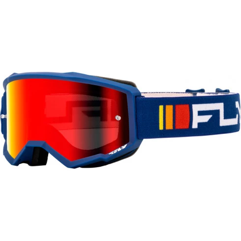 Μάσκα μηχανής motocross FLY RACING Zone Navy/White - Red/Smoke Lens Μάσκα μηχανής motocross FLY RACING Zone Navy/White - Red/Smoke Lens