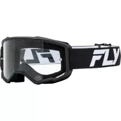 Μάσκα μηχανής motocross FLY RACING Focus 24 White/Black - Clear Lens Μάσκα μηχανής motocross FLY RACING Focus 24 White/Black - Clear Lens