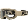 Μάσκα μηχανής motocross FLY RACING Focus 24 Khaki/Black- Clear Lens