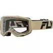 Μάσκα μηχανής motocross FLY RACING Focus 24 Khaki/Black- Clear Lens thumb