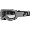 Μάσκα μηχανής motocross FLY RACING Focus 24 Silver/Charcoal - Clear Lens Μάσκα μηχανής motocross FLY RACING Focus 24 Silver/Charcoal - Clear Lens thumb