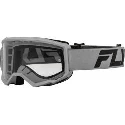 Μάσκα μηχανής motocross FLY RACING Focus 24 Silver/Charcoal - Clear Lens Μάσκα μηχανής motocross FLY RACING Focus 24 Silver/Charcoal - Clear Lens