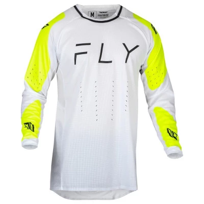 Μπλούζα motocross FLY RACING Evolution DST - White/Hi-Vis