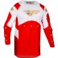 Μπλούζα μηχανής motocross FLY RACING Evolution DST Podium- Red/White/Iridium Red thumb