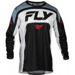 Μπλούζα μηχανής motocross FLY RACING Lite- Black/White/Denim Grey Μπλούζα μηχανής motocross FLY RACING Lite- Black/White/Denim Grey