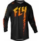 Παιδική μπλούζα motocross FLY RACING F-16 Riding - Black/Yellow/Orange thumb