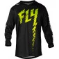Παιδική μπλούζα motocross FLY RACING F-16 Riding - Black/Neon Green/Light Grey thumb