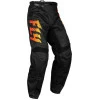 Παιδικό παντελόνι motocross FLY RACING F-16 Riding- Black/Yellow/Orange