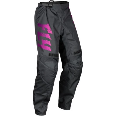 Παιδικό παντελόνι motocross FLY RACING F-16 Riding- Grey/Charcoal/Pink