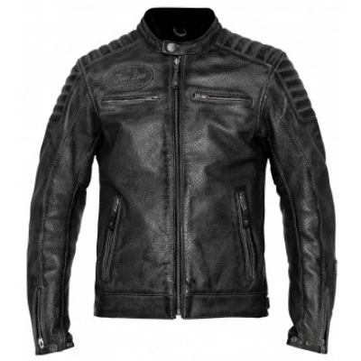 Δερμάτινο μπουφάν μηχανής JOHN DOE STORM PERFORATED BLACK