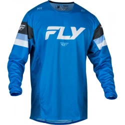 Παιδική μπλούζα motocross FLY RACING Kinetic Prix- Bright Blue/Charcoal/White