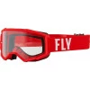Παιδική μάσκα μηχανής motocross FLY RACING Focus Red/White - Clear