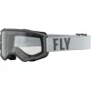 Παιδική μάσκα μηχανής motocross FLY RACING Focus Grey/Dark Grey - Clear