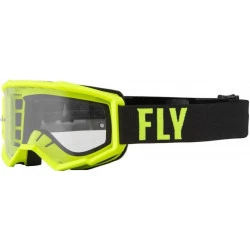 Παιδική μάσκα μοτοσυκλέτας motocross FLY RACING Focus Hi-Vis/Blk - Clear Παιδική μάσκα μοτοσυκλέτας motocross FLY RACING Focus Hi-Vis/Blk - Clear