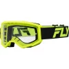 Παιδική μάσκα μηχανής motocross FLY RACING Focus Black/Hi-Vis - Clear