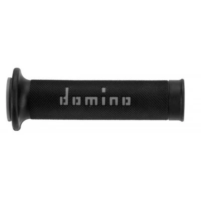 Χειρολαβές μοτοσυκλέτας DOMINO A010 Grips No Waffle Μαύρο/Γκρι