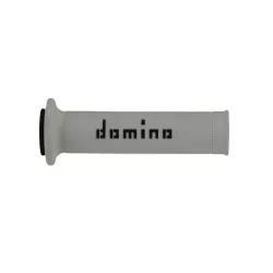 Χειρολαβές μοτοσυκλέτας DOMINO A010 Grips No Waffle Άσπρο/Μαύρο Χειρολαβές μοτοσυκλέτας DOMINO A010 Grips No Waffle Άσπρο/Μαύρο