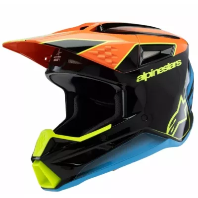 Παιδικό κράνος motocross ALPINESTARS SM3 FRAY BLK/OR/YL