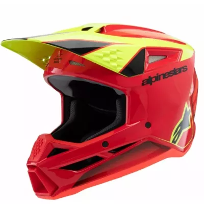 Παιδικό κράνος motocross ALPINESTARS SM3 FRAY RD/YL/BK