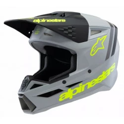 Παιδικό κράνος motocross ALPINESTARS SM3 RADIUM GY/BLK/YL Παιδικό κράνος motocross ALPINESTARS SM3 RADIUM GY/BLK/YL