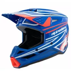 Παιδικό κράνος motocross ALPINESTARS SM3 WURX BLUE/RED/WT/BK Παιδικό κράνος motocross ALPINESTARS SM3 WURX BLUE/RED/WT/BK