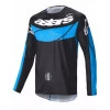 Μπλούζα μηχανής motocross Alpinestars TECHSTAR DREEM BLACK/BLUE
