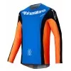 Μπλούζα μηχανής motocross Alpinestars TECHSTAR MELT ORANGE/BLUE