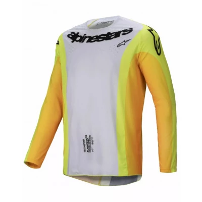 Μπλούζα motocross Alpinestars TECHSTAR MELT YELLOW/BLACK
