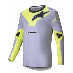 Μπλούζα μηχανής motocross Alpinestars RACER VEIL GRAY/YELLOW