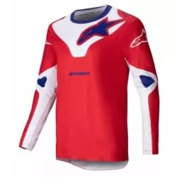 Μπλούζα μηχανής motocross Alpinestars RACER VEIL RED/WHITE Μπλούζα μηχανής motocross Alpinestars RACER VEIL RED/WHITE