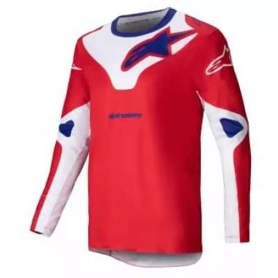Μπλούζα motocross Alpinestars RACER VEIL RED/WHITE