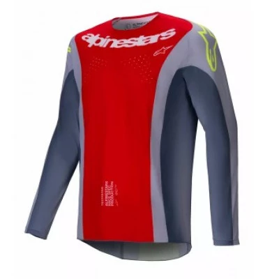 Μπλούζα motocross Alpinestars TECHSTAR MELT RED/GRAY