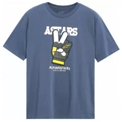 Κοντομάνικο μπλουζάκι ALPINESTARS CS PEACEOUT Blue Κοντομάνικο μπλουζάκι ALPINESTARS CS PEACEOUT Blue