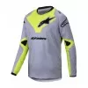 Παιδική μπλούζα motocross ALPINESTARS YTH RACER VEIL GRAY/YELLOW