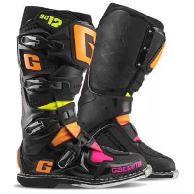 Μπότες μηχανής GAERNE SG-12 BLACK/ORANGE/PINK