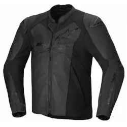 Δερμάτινο μπουφάν μοτοσυκλέτας ALPINESTARS Faster V3 BLACK Δερμάτινο μπουφάν μοτοσυκλέτας ALPINESTARS Faster V3 BLACK