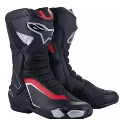 Μπότες μηχανής ALPINESTARS SMX-6 V3 BK/SI/RD Μπότες μηχανής ALPINESTARS SMX-6 V3 BK/SI/RD