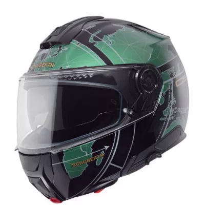 Κράνος μηχανής SCHUBERTH C5 GLOBE GREEN Κράνος μηχανής SCHUBERTH C5 GLOBE GREEN