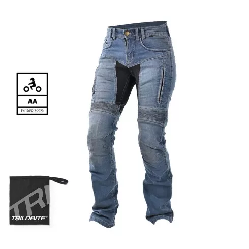 Γυναικείο παντελόνι μηχανής TRILOBITE 661 PARADO REGULAR FIT LONG BLUE